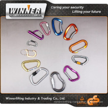 Shiny zinc coated Carabiner and strong carabiner